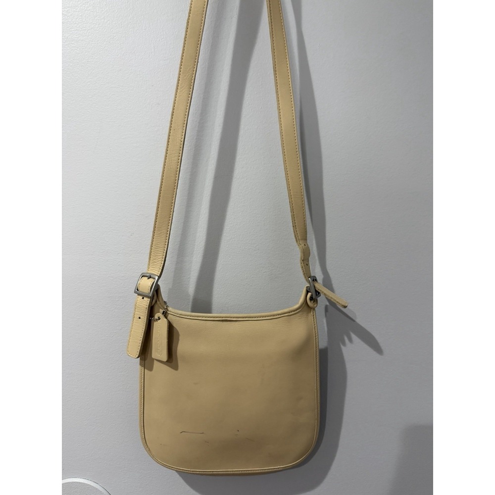COACH Old Coach shoulder bag leather Tan Sand‎ 9135 vintage F